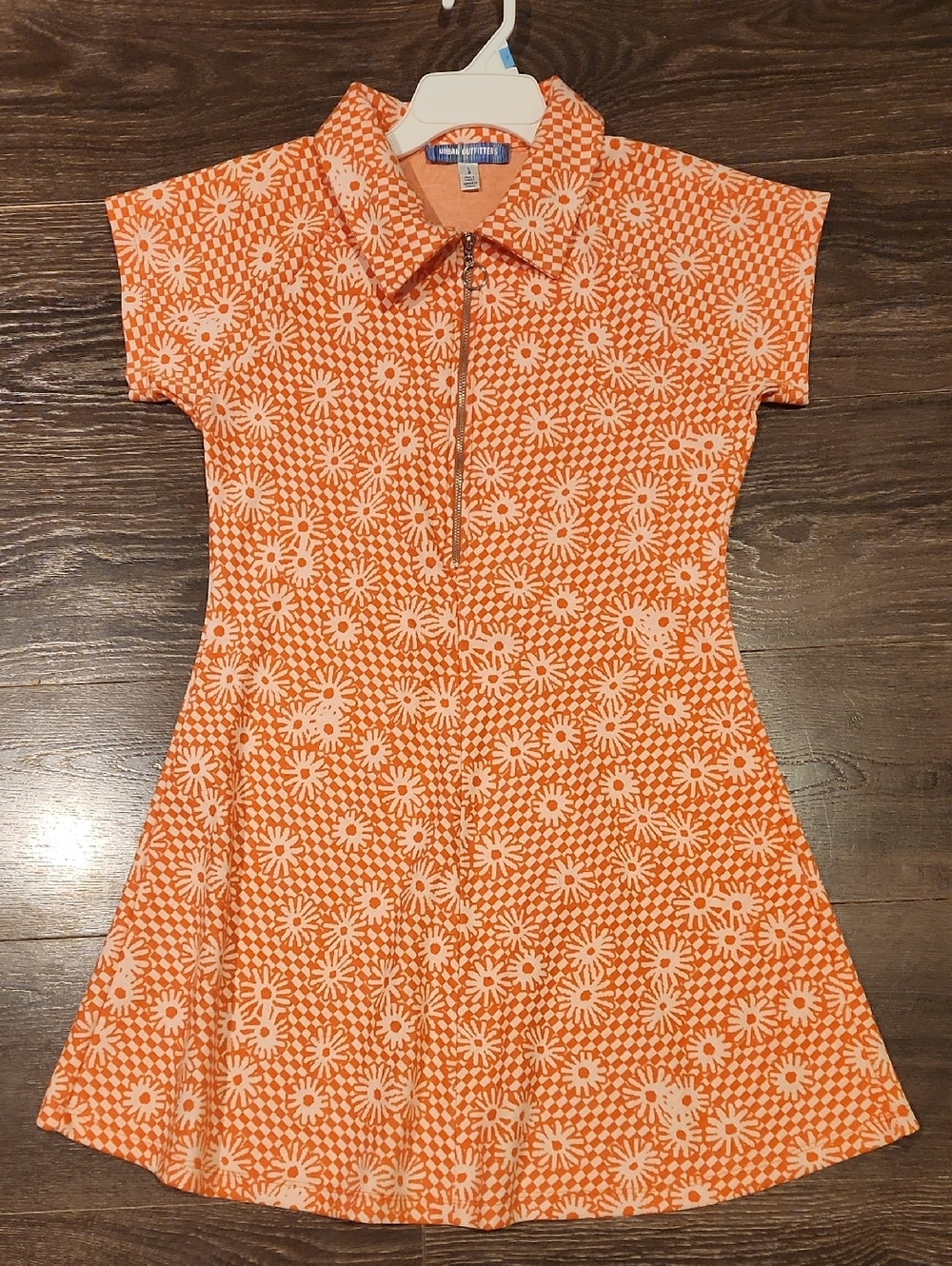 ❤️ NWOT! URBAN OUTFITTERS ARLO ZIP FRONT MINI DRESS, LARGE - Picture 4 of 10